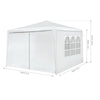 Heavy Duty Garden Marquee Outdoor Tent Strong Waterproof Shading Gazebo White