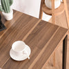 Modern Wooden Computer Desk Study Standing Writing Table Metal Frame