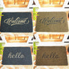Home Front Polyester Doormat Entrance Non-Slip Floor Welcome Guest Mats Decor