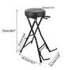 Folding Guitar Stool Heavy Duty Stage Player Bar Stand Chair w /Guitar Support