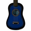 New 23" Plywood 15 Frets Acoustic Guitar Blue w/ 6 String For Children Kids