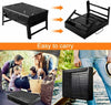 Portable Folding Charcoal BBQ Barbecue Grill Charcoal Outdoor Garden Stove Black