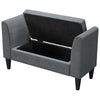 Window Sofa End Velvet Lift Up Ottoman Storage Bench Chest Bed Blanket Toy Box