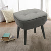Modern Fabric Sofa Stool Upholstered Foot Rest Padded Seat Accent Chairs Lounge