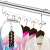 METAL MAGIC CLOTHES CLOSET HANGERS COAT CLOTHING ORGANISER SPACE SAVER HOOKS