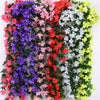 Artificial Fake Hanging Flowers Vine Plant Home Garden Decor Indoor Outdoor DDUK
