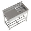 Stainless Steel Commercial Kitchen Sink Catering Sink Single Double Bowl Drainer