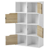 4 Tier Cube Bookcase Shelving Display Shelves Storage Unit Organiser Display