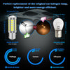 Pair 1157 P21/5W 380 BAY15D CAR STOP TAIL BRAKE LED BULBS LIGHT LAMP 33 SMD 12V