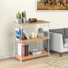 3 Tier Ladder Shelf Bookshelf Rack Stand Organizer Bookcase Unit Display Stand