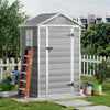 Large Plastic Apex Roof 4x3ft Outdoor Garden Storage Shed Bike Tools Shed House