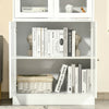 White Display Cabinet Storage Organizer Sideboard Living Room Bookcase Cupboard