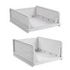 Detachable Wardrobe Drawer Cabinet Organizer Stackable Clothes Storage Box White