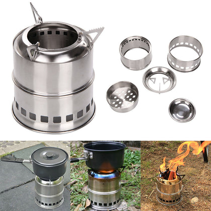 Outdoor Portable Wood Burning Stove Stainless steel Stove Party UK