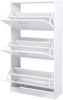 Mondeer Shoe Cabinet Cupboard Shoe Storage Organizer 3 Drawer Hallway White