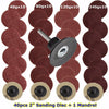 40pcs Grit Type R Roloc Sanding Discs 2'' 50mm 40/80/120/240 Abrasive Roll Lock