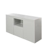 Modern LED Sideboard Kitchen Cabinet Cupboard Buffet Storage High Gloss GREY UK