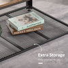 Coffee/End Table Industrial Style w/Storage Shelf Versatile Use For Home Office