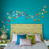 Walplus Wall Sticker Colourful Butterflies Decal with 3D Effect Decorations Art