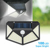 1x 100LED Solar Power PIR Motion Sensor Wall Lights Outdoor Garden Security Lamp