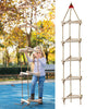 Toddler Kids in/Outdoor Wooden Climbing Frame Rope Ladder Triangle Swing Trapeze