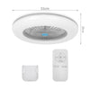 Modern Ceiling Fans LED Light Adjustable Wind Speed Dimmable IR Remote Control