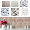 Self-Adhesive 3D Mosaic Brick Wall Tile Sticker Kitchen Bathroom Wallpaper Decal