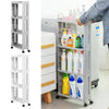 Slide Out Kitchen Storage Rack Bathroom Slim Organiser Basket Shelves on Wheels