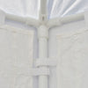 3.9m Outdoor Gazebo Canopy Party Tent with 6 Removable Side Walls White