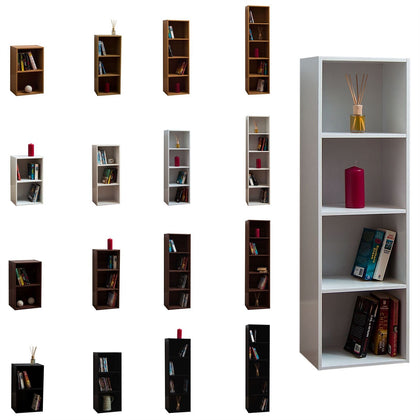 Oxford Cube Bookcase 2 3 4 5 Tier Shelf Display Wood Furniture Storage Unit
