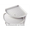 Rotatable Corner Shower Caddy Rack Storage Cabinet Soap Shelf Bathroom Organiser