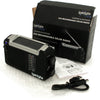 Dynamo Wind Up, Solar, & USB Rechargeable Portable AM FM Radio + 3 Year Warranty