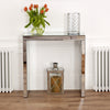 Venetian Mirrored Compact Console Table - Small Hall Side Glass Dressing - VEN38