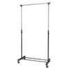 Hanging Clothes Rail Rack Adjustable Mobile Storage Stand On Wheels Garment UK
