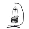 Hanging Hammock Swing Chair Rope Knitted Outdoor Indoor Macrame Hammock Seat