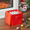 64 Baubles Storage Box Christmas Xmas Tree Decoration Round Balls Organise Decor