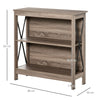 Modern Industrial Bookcase Display Unit Small Storage Side Shelving Cabinet