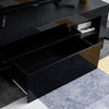 Modern Black TV Unit Cabinet Stand Entertainment High Gloss Door TV Table Desk