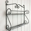 Vintage Style Rustic Shabby Chic Metal Wall Shelf Storage Unit Bathroom Cabinet