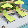 Outdoor Helicopter Chair Garden Rocking Lounger Pool Sun Bed Canopy Sunshade