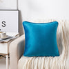New Plain Luxury French Velvet Cushion Cover/Filled Cushions Piped Edges 18"/24"