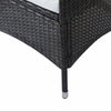 Outsunny 3PC Rattan Furniture Bistro Set Garden Chair Table Patio Outdoor Wicker