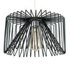 Black Metal Wire Light Shade Modern Easy Fit Lounge Lighting Industrial Design