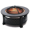 Outdoor XL Steel Firepit Backyard Garden Heater Stove Wood Burning BBQ Fire Pit