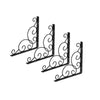 2PCS Wrought Iron Floral Decorative Countertop Brackets for Cafe