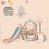 Toddler Climber Slide Play Swing Set for Kids Indoor/Outdoor Playground Toy Pink