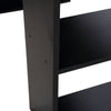 120cm Computer Desk Bookshelf Writing Table Workstation 6 Shelves Black