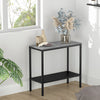 Industrial Tall Metal Coffee Table Grey Living Room Sofa Side Table 65x29x59cm