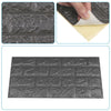 10PCS 3D Brick Wall Sticker Self-adhesive Water Resistant Panel Wallpaper Grey