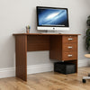 SALE Charles Computer Desk Walnut Table PC Laptop Shelf Home Office Study
